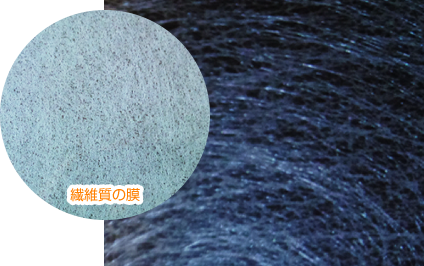 KoolShade®の繊維質の膜のクローズアップ